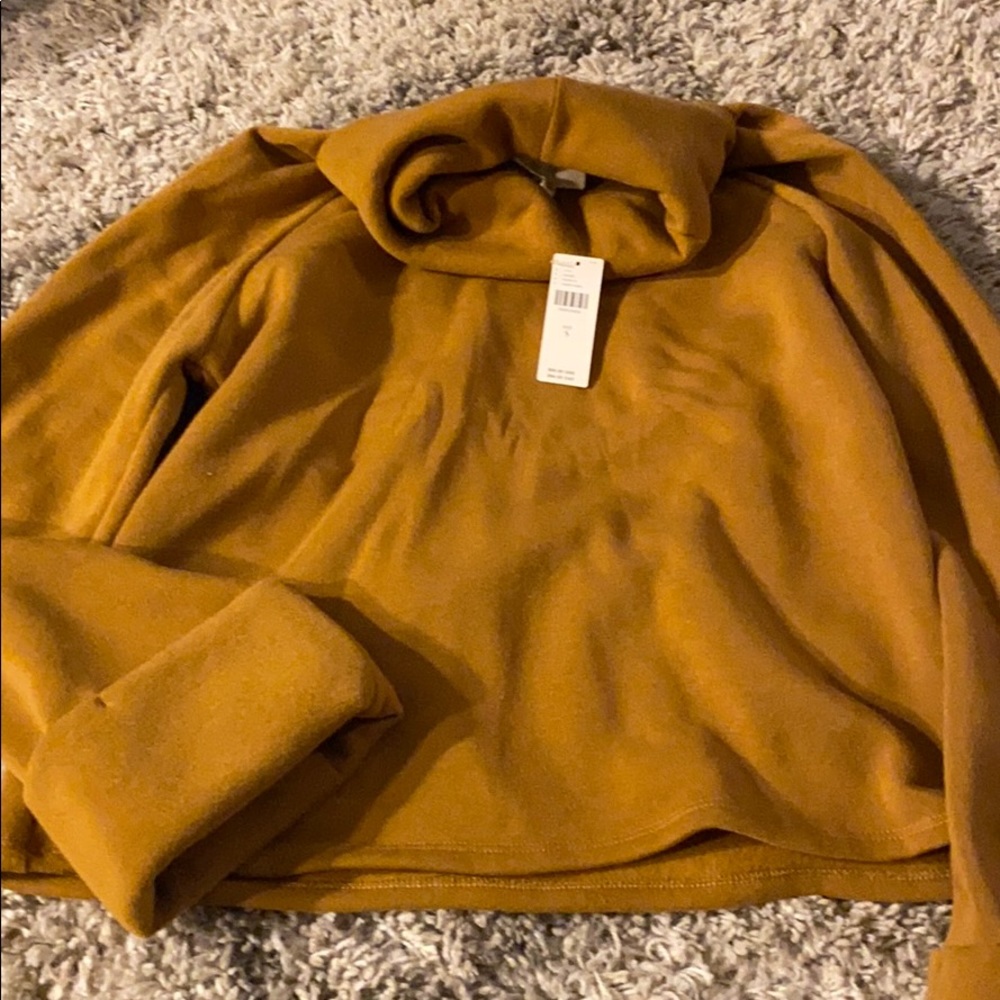 Anthropology camel turtle neck sweater